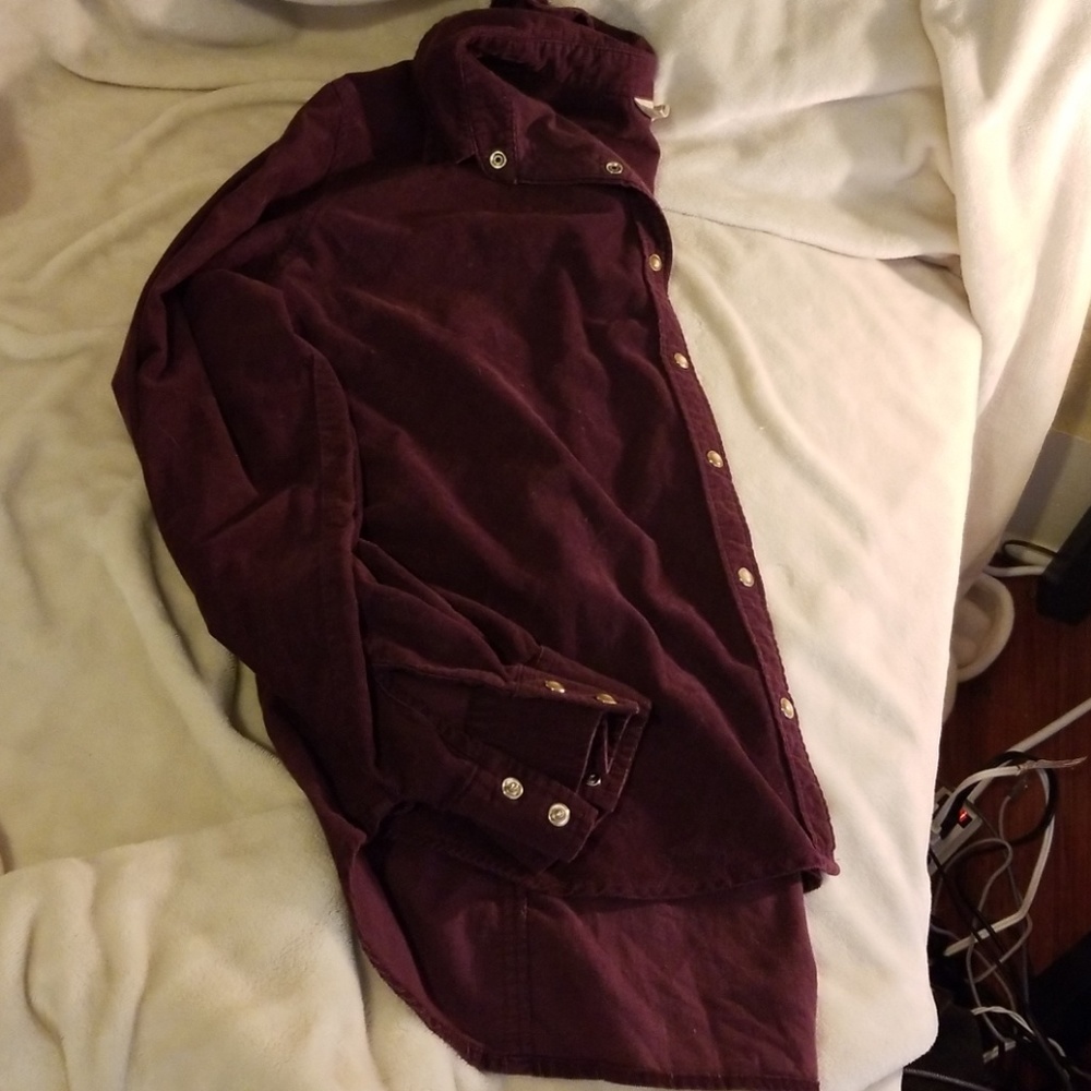 Corduroy button up